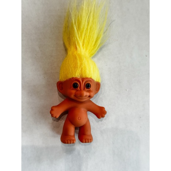 Yellow Haired Troll Doll 3‎ Inch - Picture 1 of 4